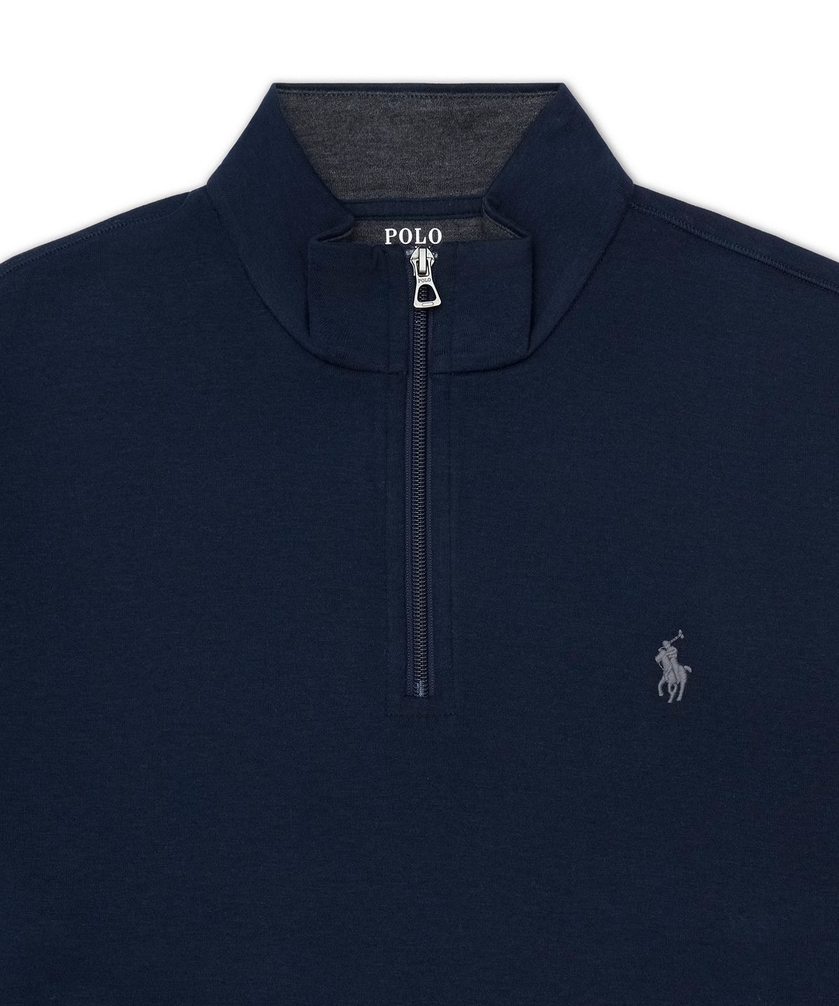 폴로 랄프 로렌(POLO RALPH LAUREN) 럭셔리 저지 쿼터 지퍼 풀오버-네이비