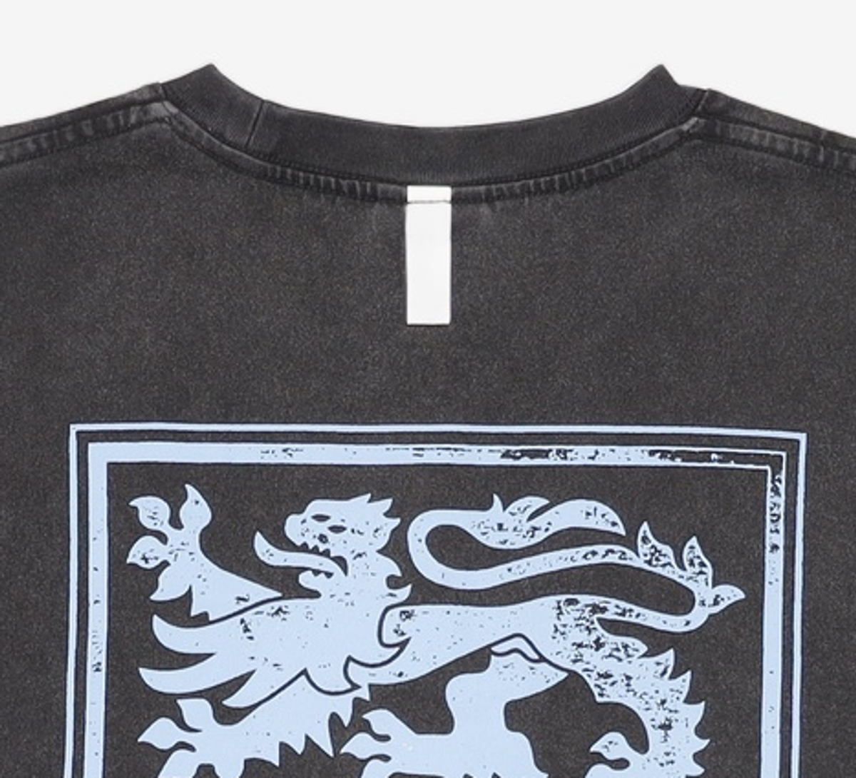 노매뉴얼(NOMANUAL) EMBLEM WASHED T-SHIRT - WASHED BLACK L