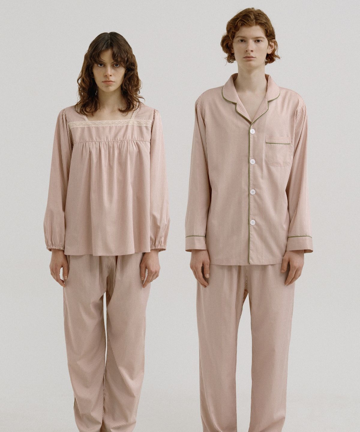 조스라운지(JO'S LOUNGE) [모달] (couple) Basil Pajama Set + Two-piece
