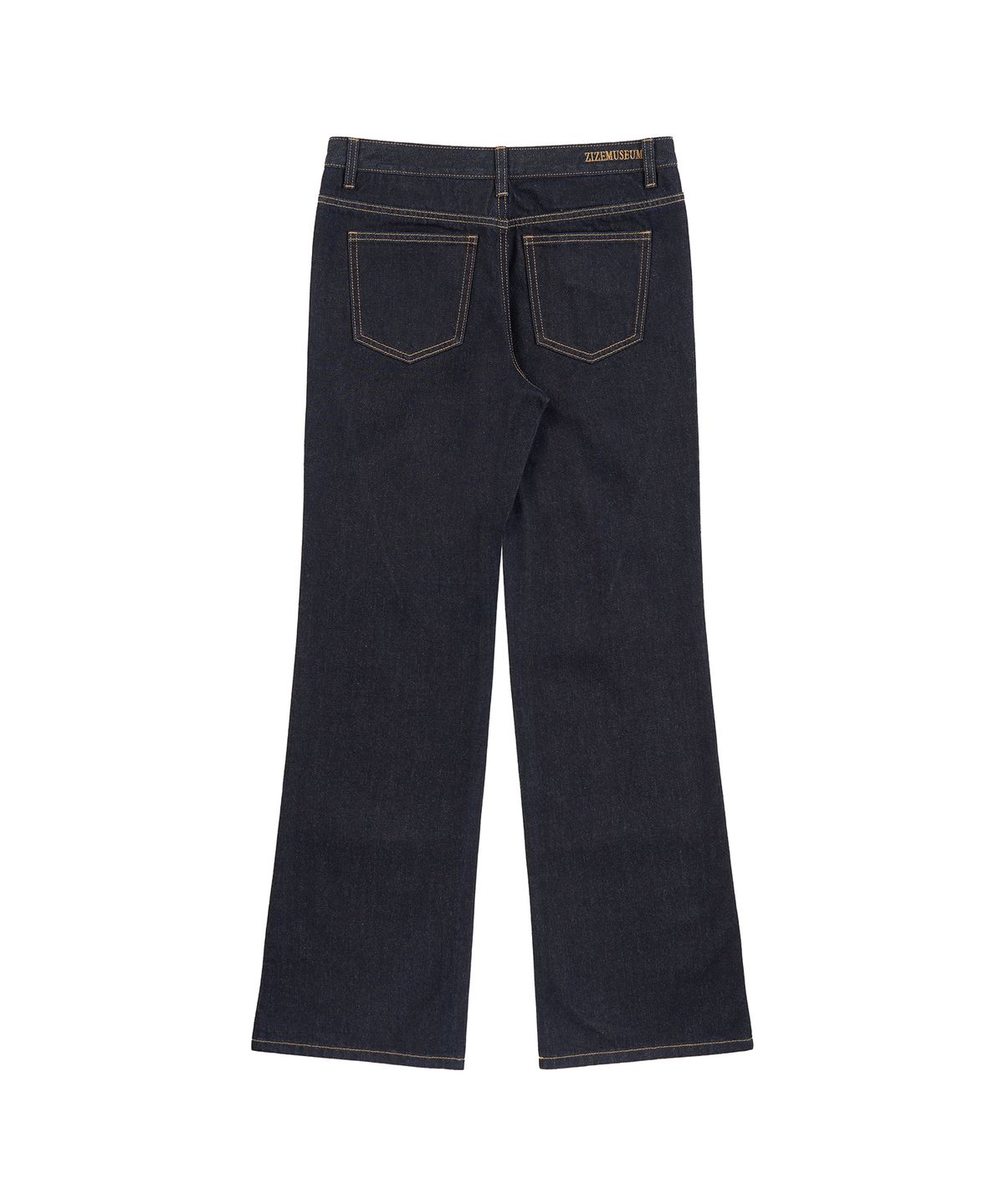 지제뮤지엄(ZIZEMUSEUM) LOW-RISE STRAIGHT DENIM PANTS (INDIGO)