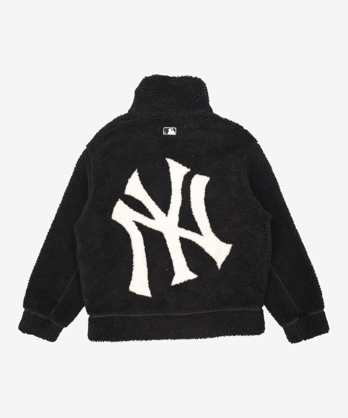 엠엘비(MLB) 베이직 메가로고 스탠드넥 후리스 점퍼 NY (Black) M