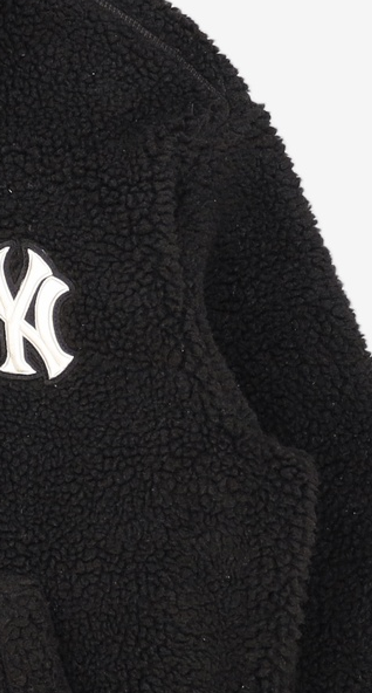 엠엘비(MLB) 베이직 메가로고 스탠드넥 후리스 점퍼 NY (Black) M