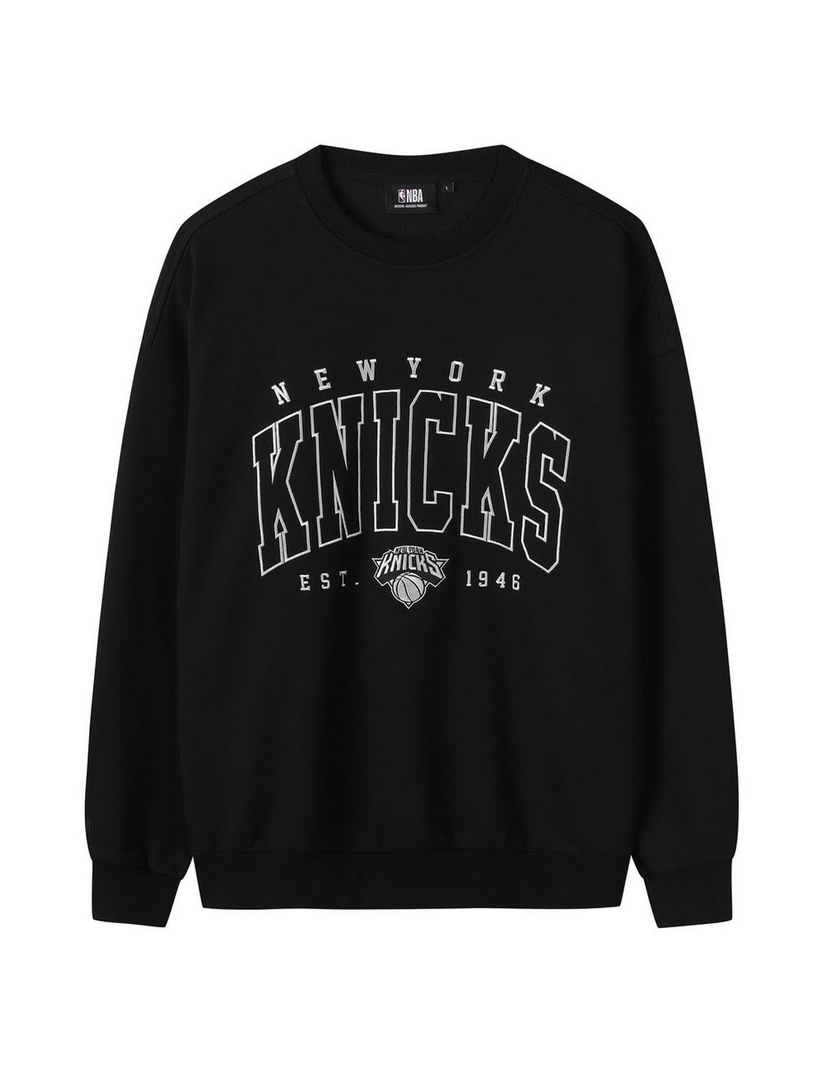 엔비에이(NBA) 팀 레터링 맨투맨 블랙
