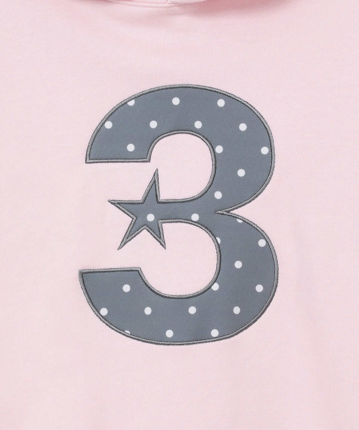 바우프(BAUF) 3 logo 슬림핏 후드 [베이비핑크]