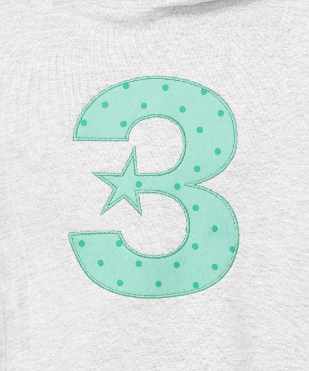 바우프(BAUF) 3 logo 슬림핏 후드 [라이트 그레이]