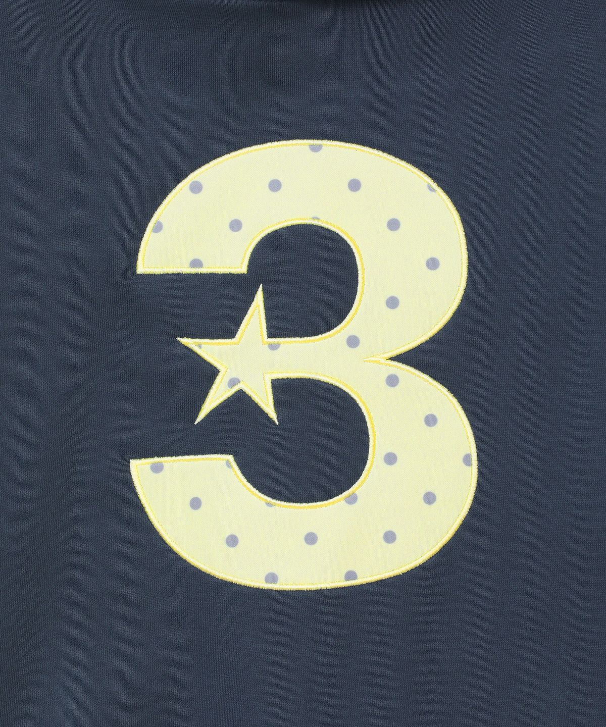 바우프(BAUF) 3 logo 슬림핏 후드 [네이비]