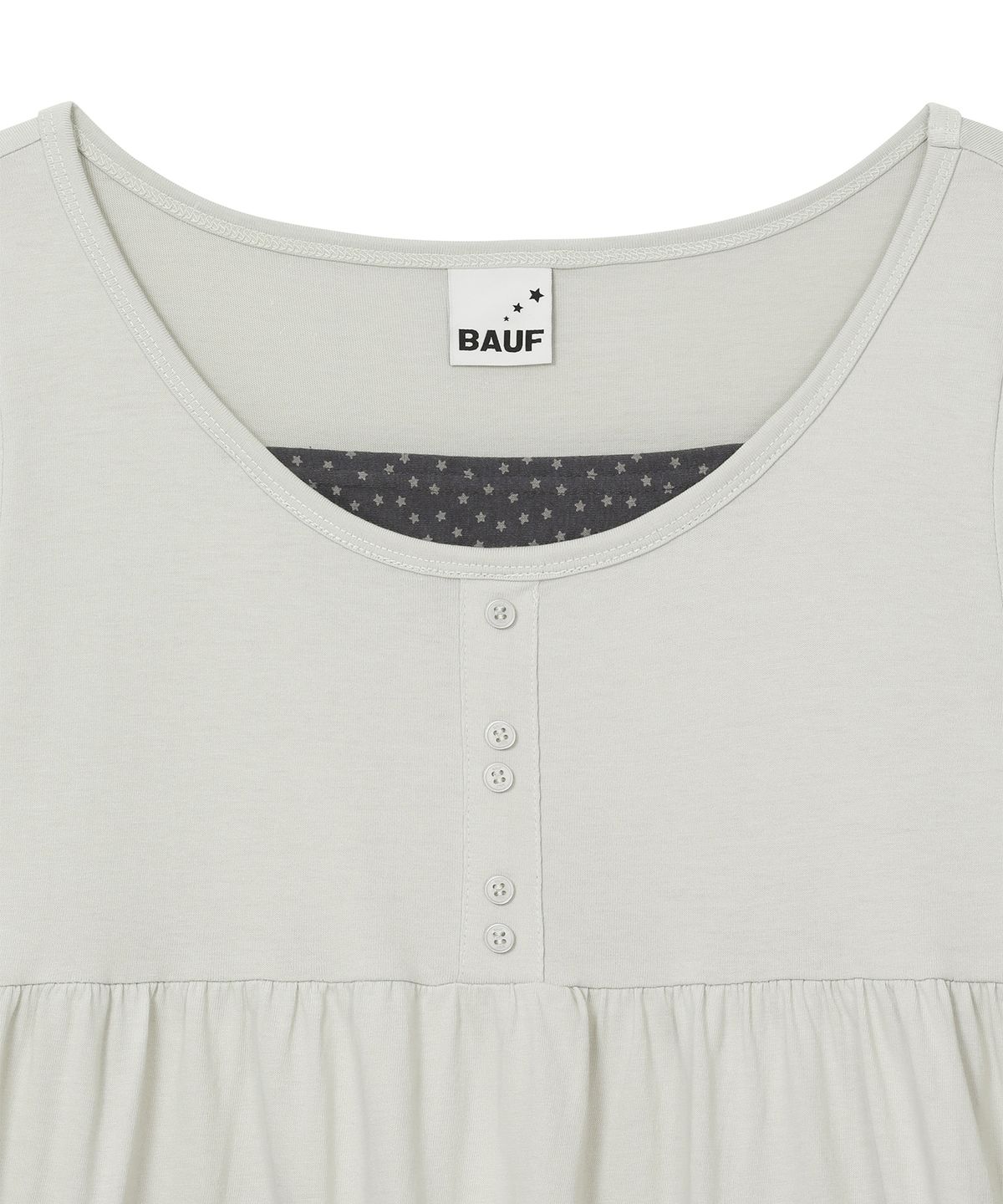 바우프(BAUF) 스타 포켓 셔링 롱슬리브 [민트]