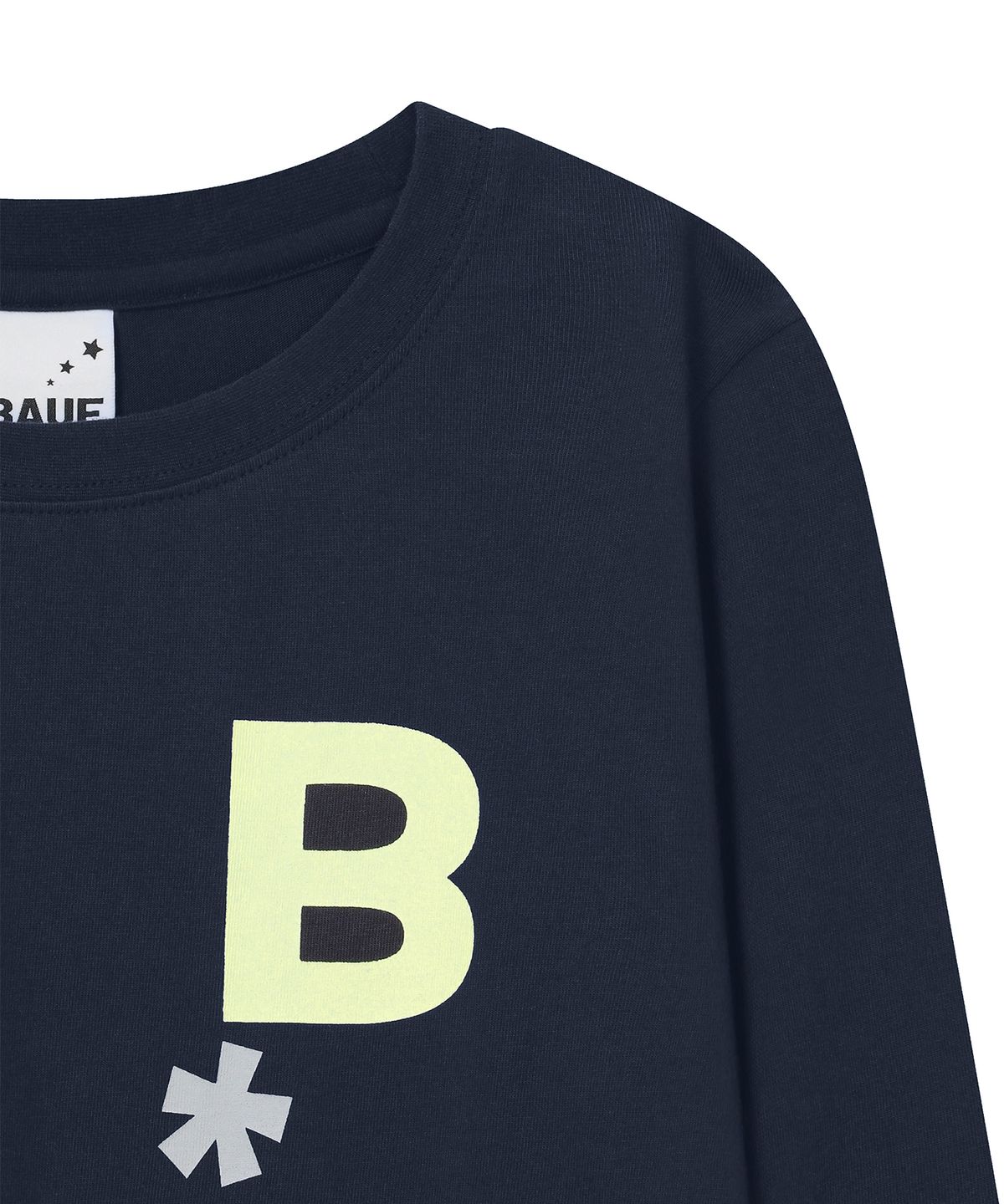 바우프(BAUF) B logo 슬림핏 롱슬리브 [네이비]