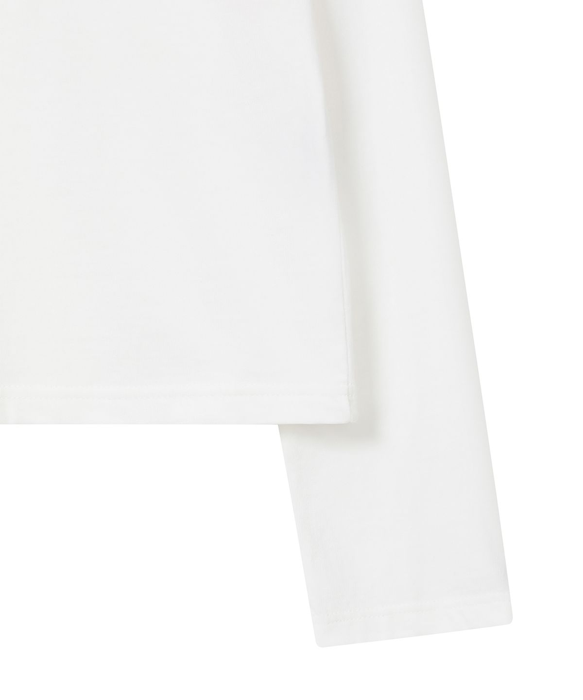 바우프(BAUF) B logo 슬림핏 롱슬리브 [화이트]