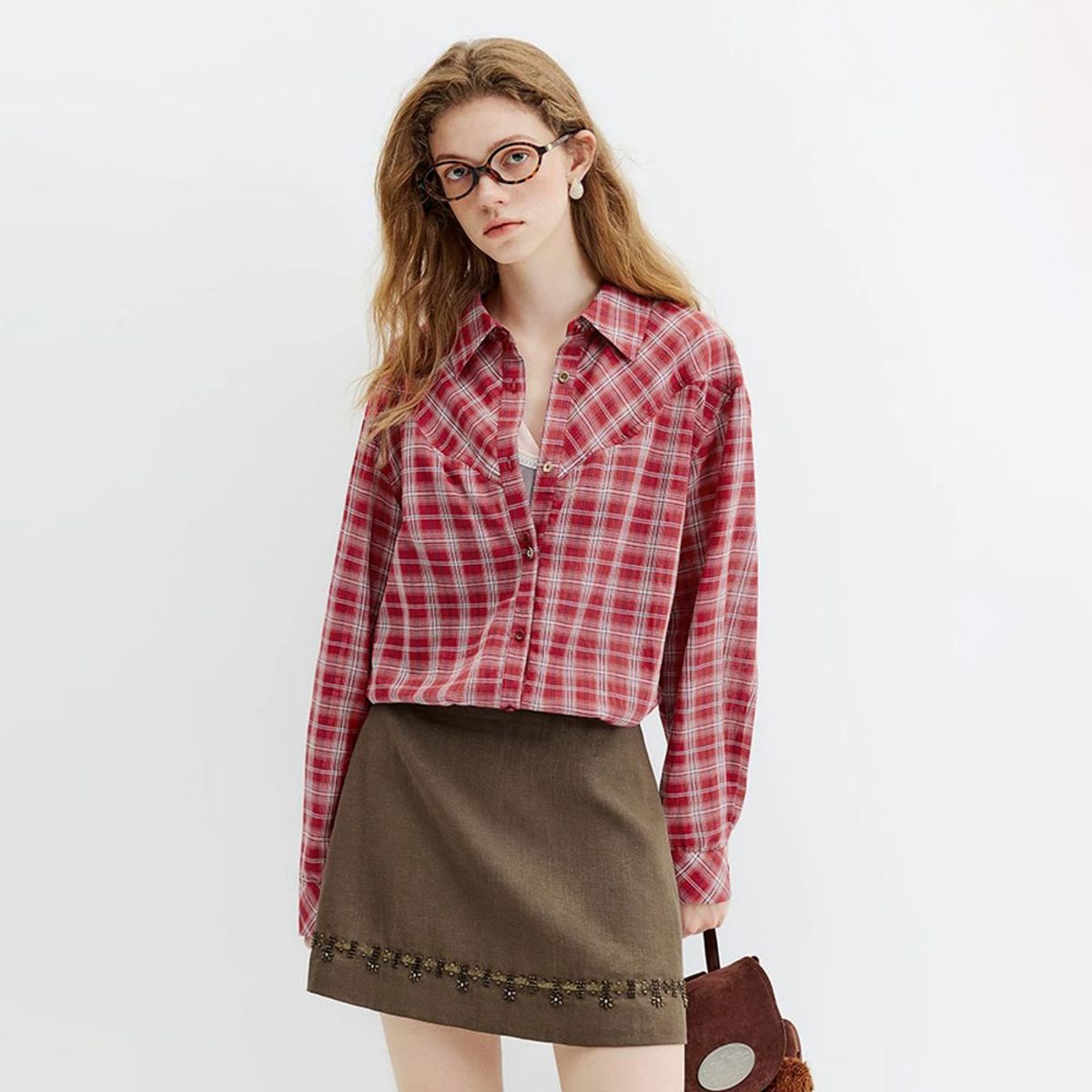 웬스데이딜라잇(WEDNESDAY DELIGHT) WD_Vintage preppy style shirt_2color
