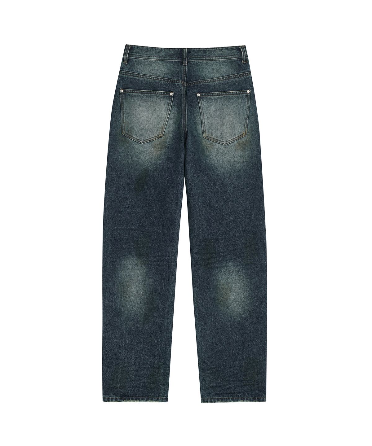 데프가먼츠(DEFGARMENTS) GRAPHIC STRAIGHT DENIM PANTS [DENIM]