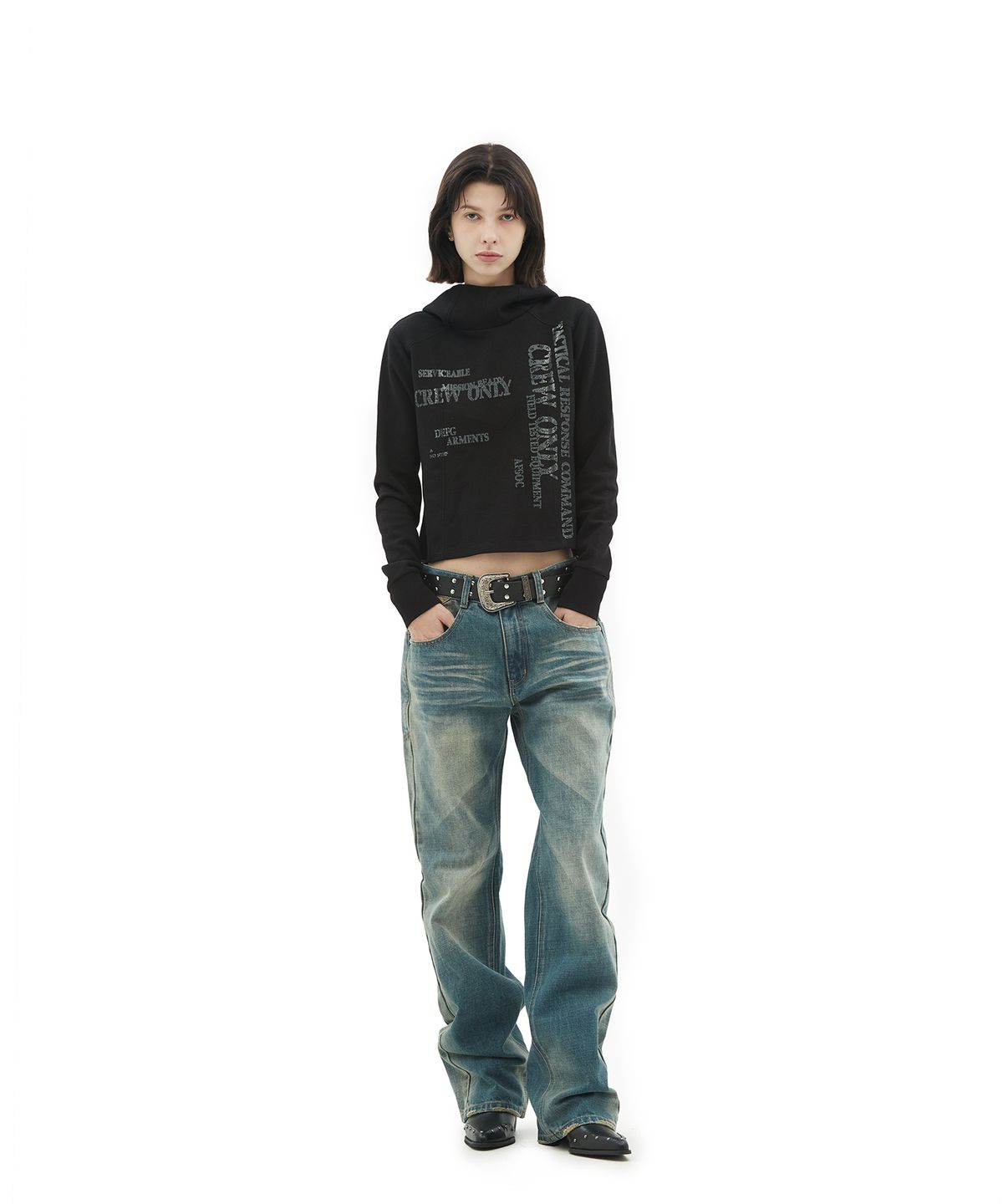 데프가먼츠(DEFGARMENTS) VT WASHING SAGGING DENIM [BLUE]