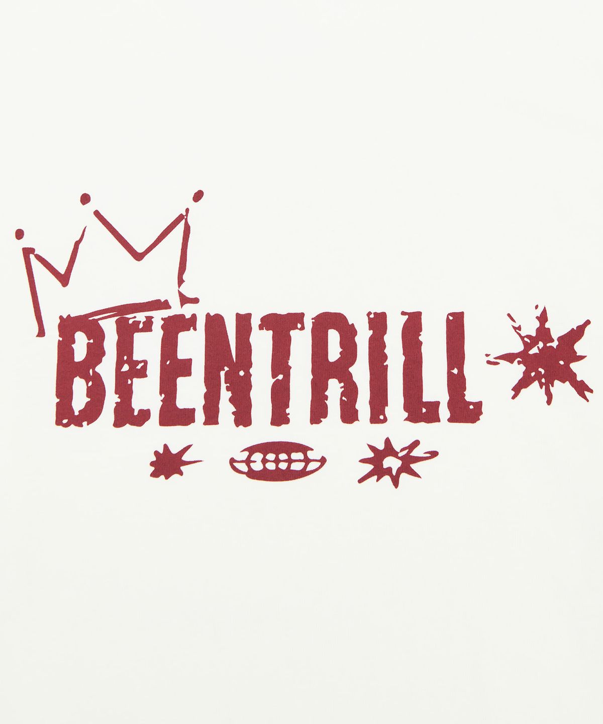 빈트릴(BEENTRILL) 크라운 후드 롱슬리브(화이트)