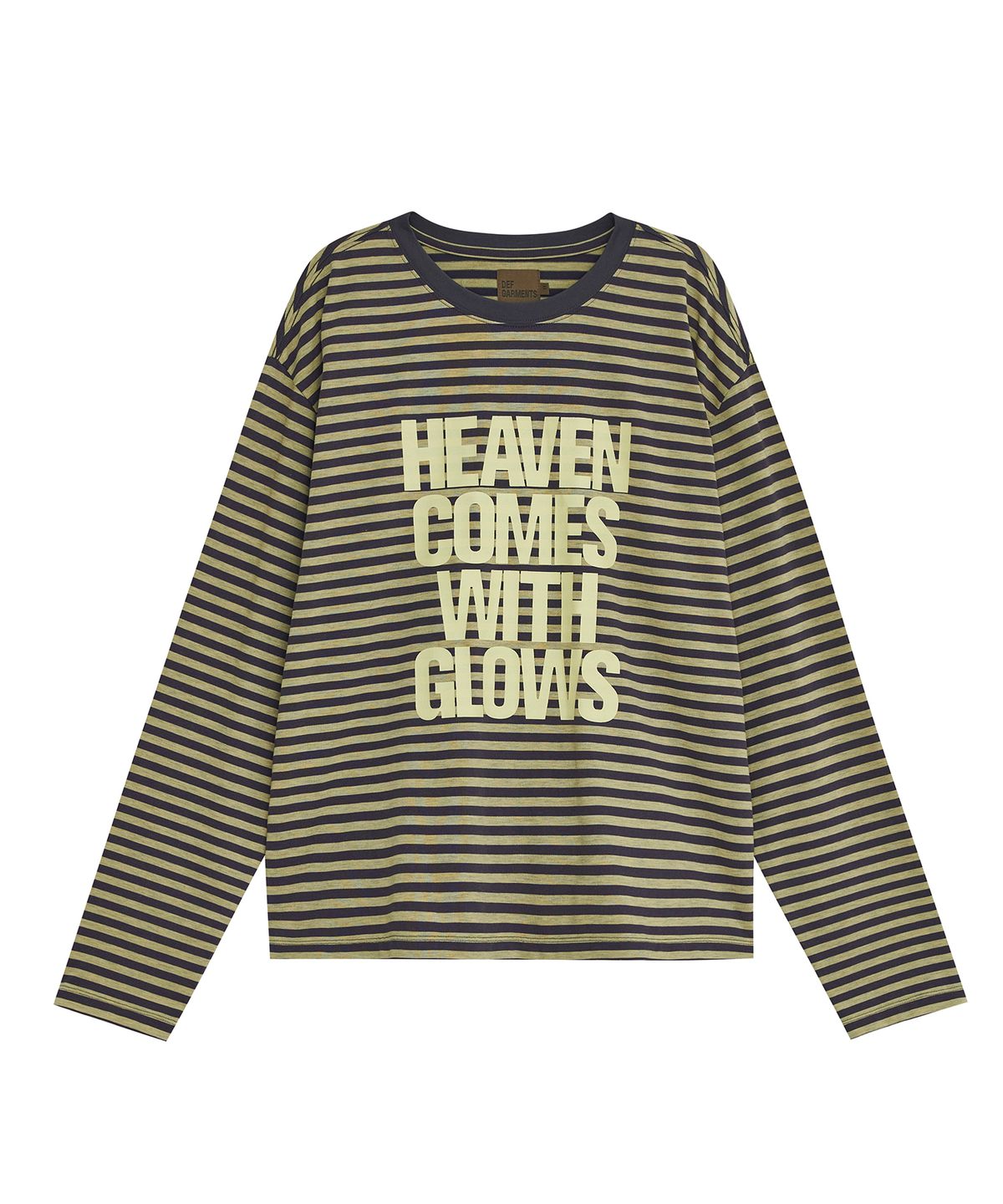 데프가먼츠(DEFGARMENTS) HEAVEN LETTERING STRIPE LONG SLEEVE [2COLOR]