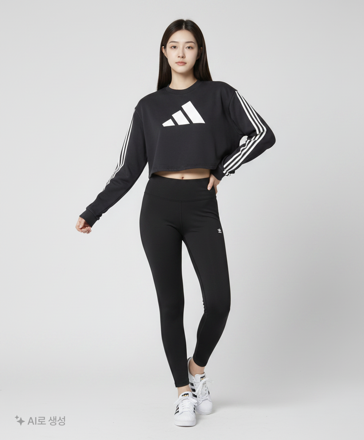 아디다스(ADIDAS) 어드저스트 스웻 W - 블랙 / FI6721 L