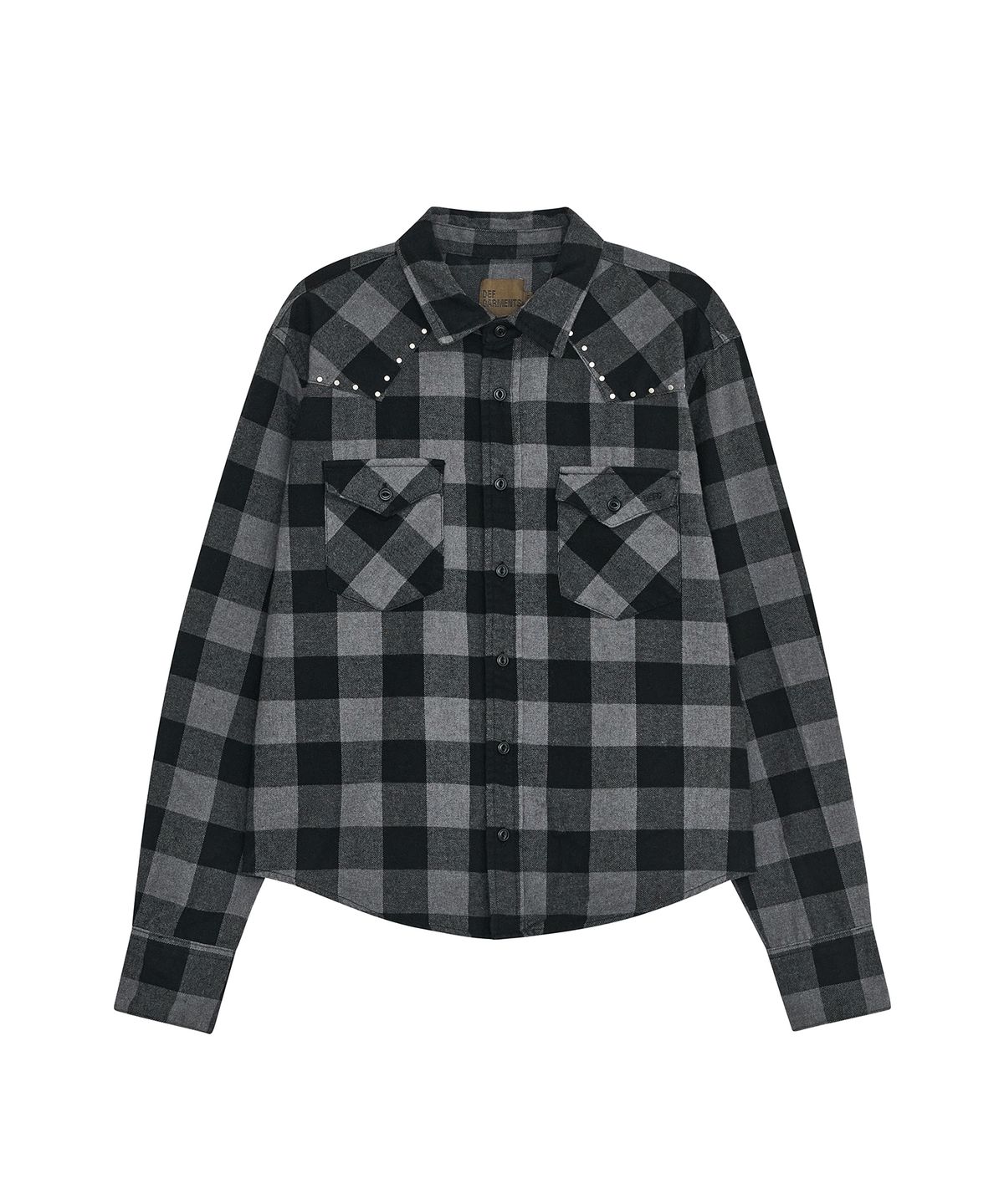 데프가먼츠(DEFGARMENTS) STUD CHECK WESTERN SHIRTS [2COLOR]