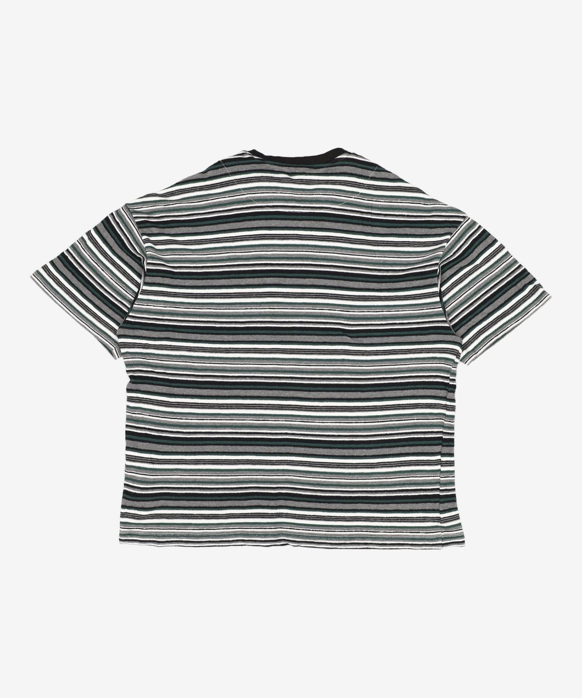 메종미네드(MAISON MINED) MULTICOLOR STRIPE HALF T GREEN L
