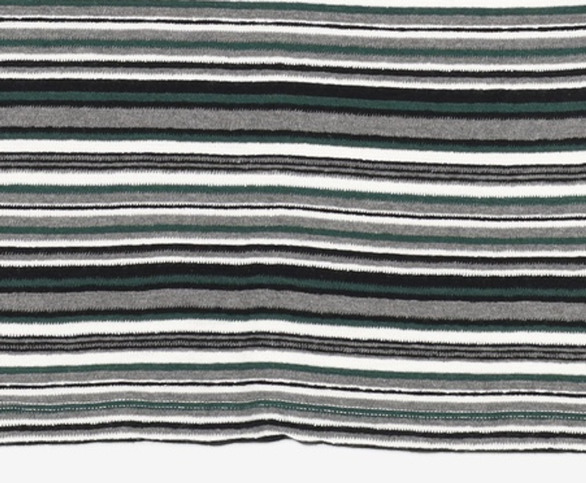 메종미네드(MAISON MINED) MULTICOLOR STRIPE HALF T GREEN L