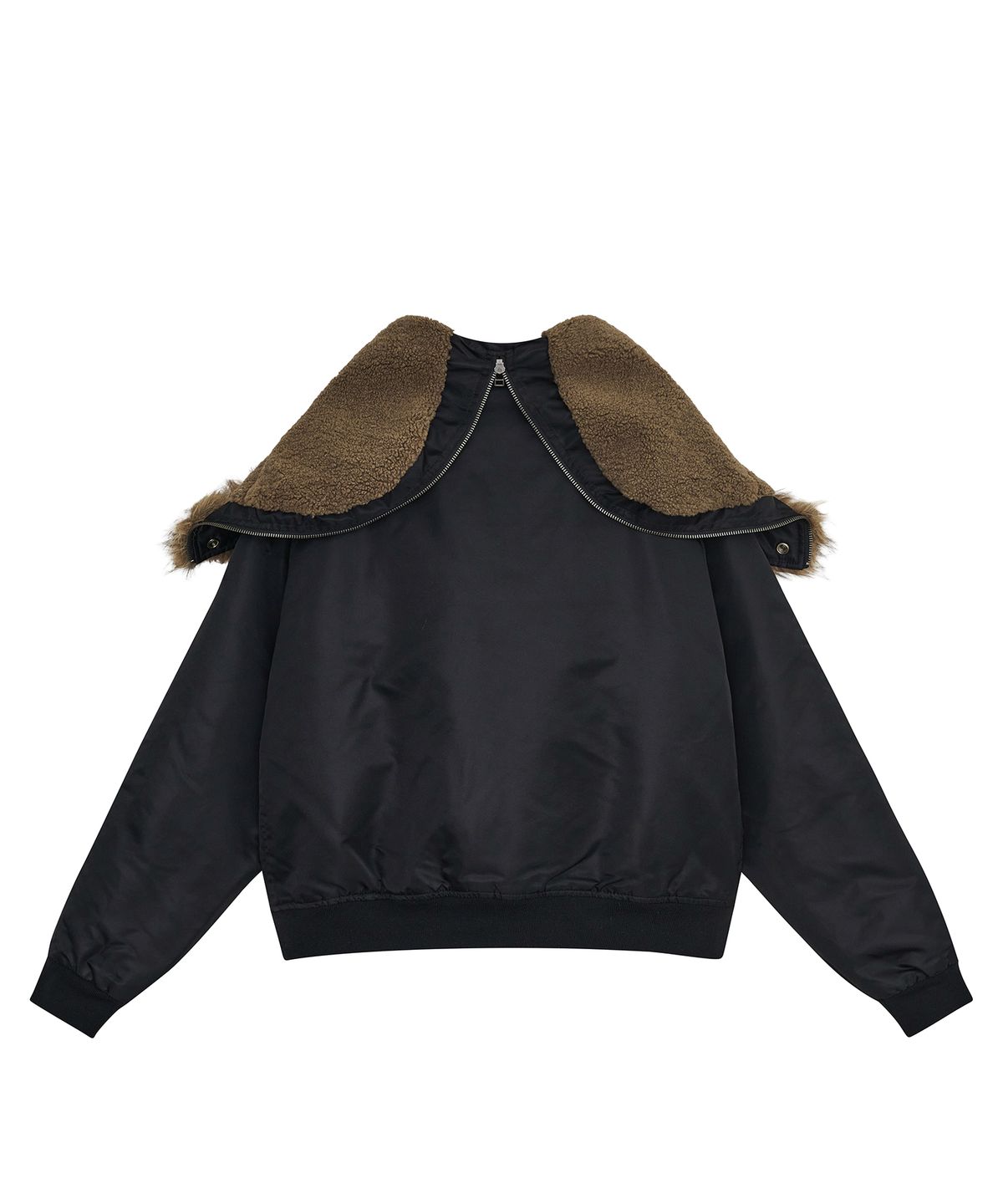 데프가먼츠(DEFGARMENTS) MA-1 HOOK FUR JACKET [BLACK]