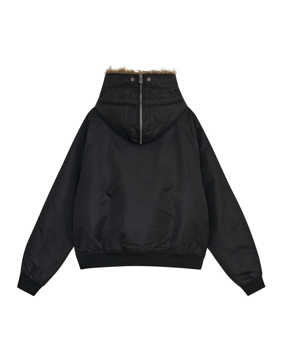 데프가먼츠(DEFGARMENTS) MA-1 HOOK FUR JACKET [BLACK]