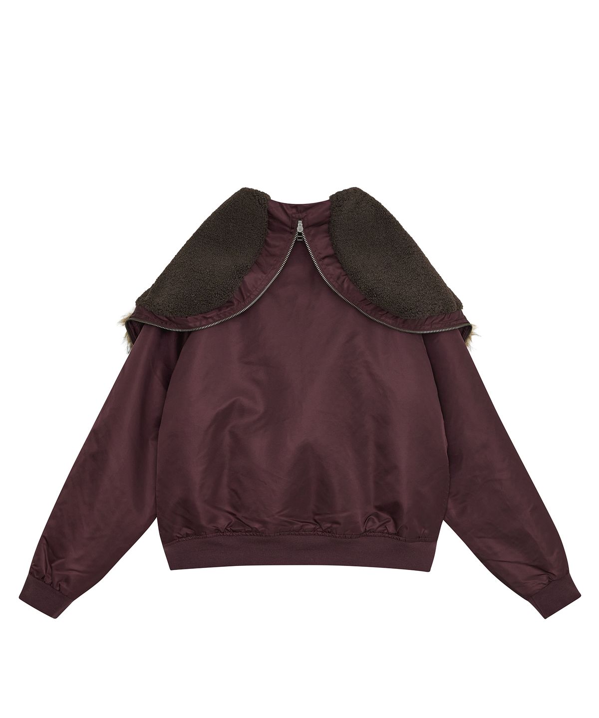 데프가먼츠(DEFGARMENTS) MA-1 HOOK FUR JACKET [WINE]