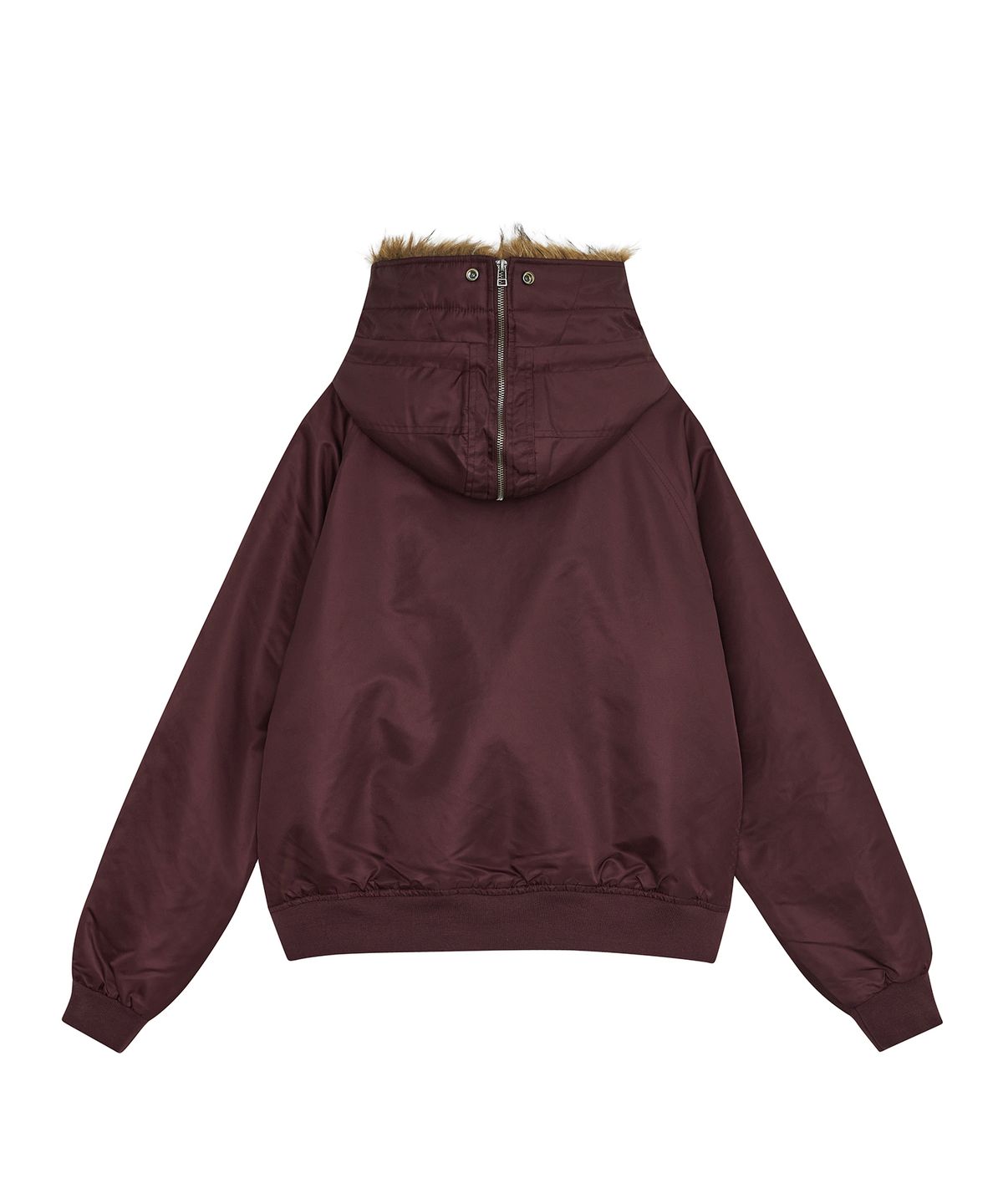 데프가먼츠(DEFGARMENTS) MA-1 HOOK FUR JACKET [WINE]