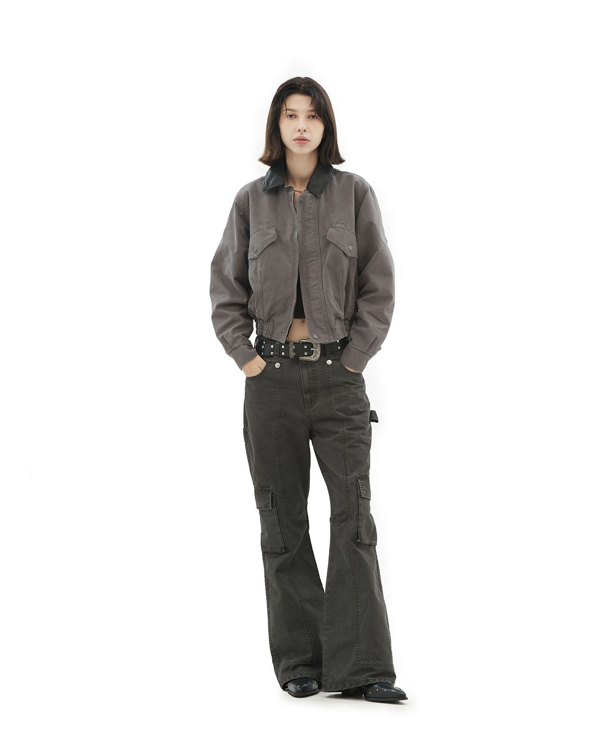 데프가먼츠(DEFGARMENTS) WASHED CANVAS JACKET [2COLOR]