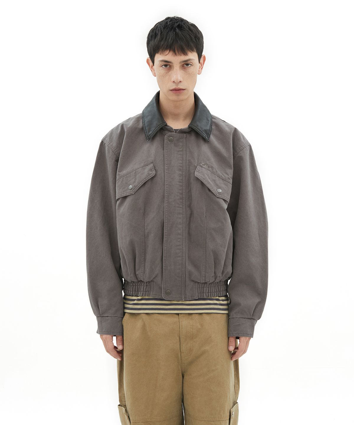 데프가먼츠(DEFGARMENTS) WASHED CANVAS JACKET [2COLOR]