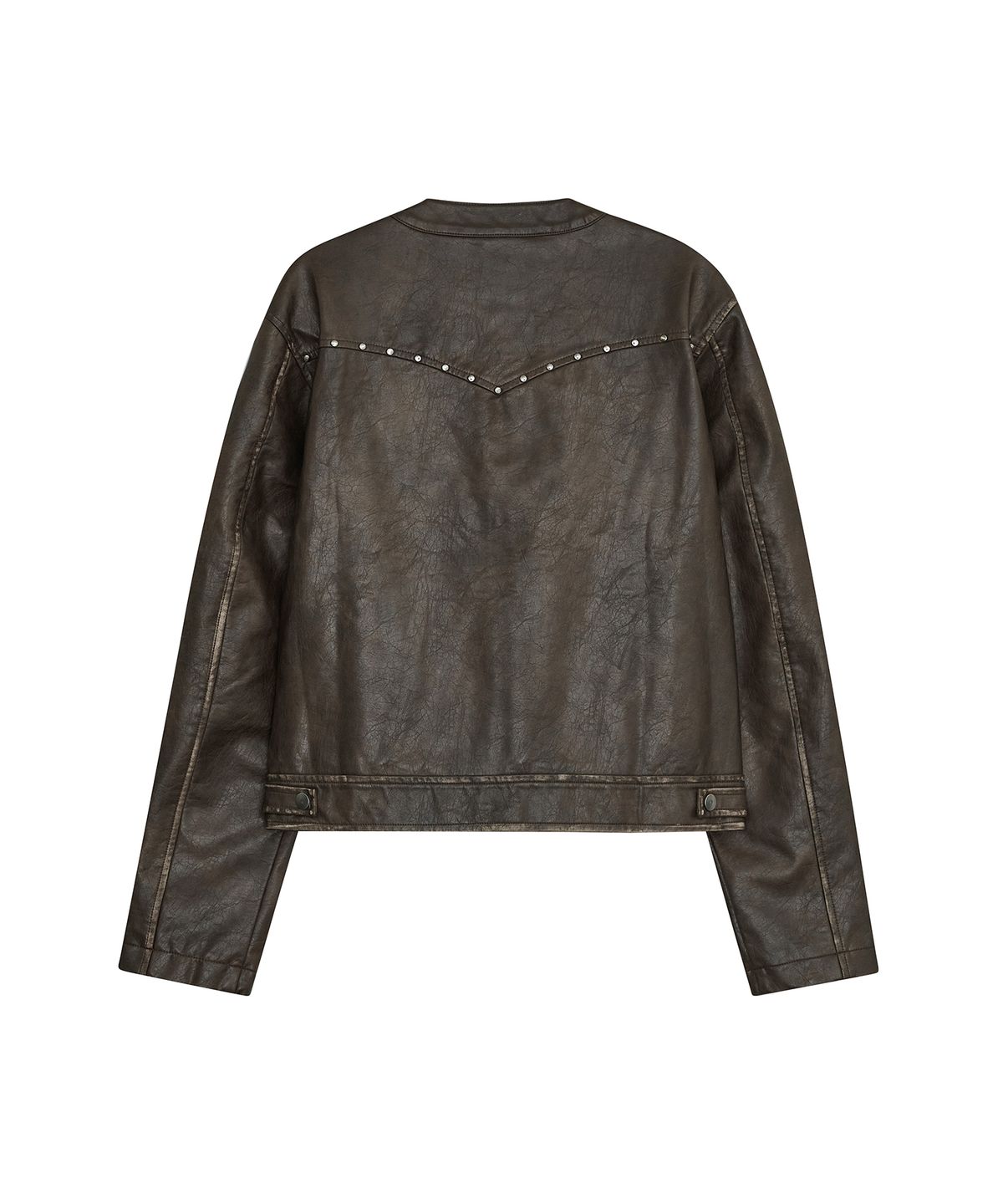 데프가먼츠(DEFGARMENTS) WESTERN BIKER LEATHER JACKET [2COLOR]