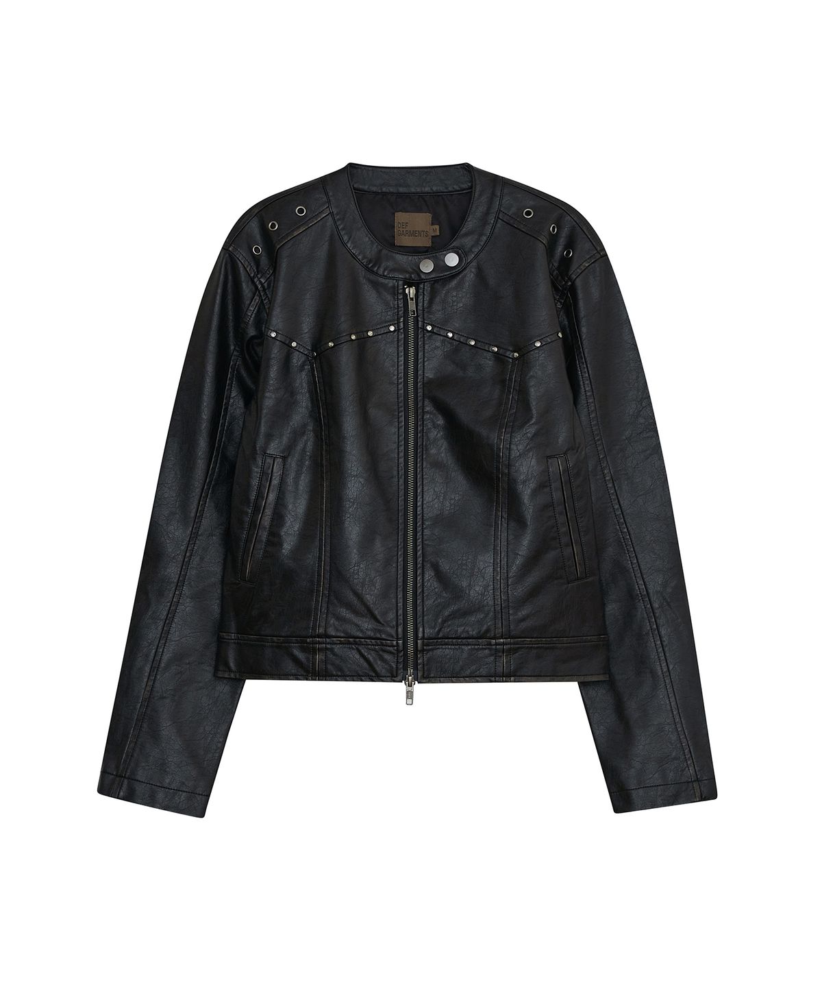 데프가먼츠(DEFGARMENTS) WESTERN BIKER LEATHER JACKET [2COLOR]