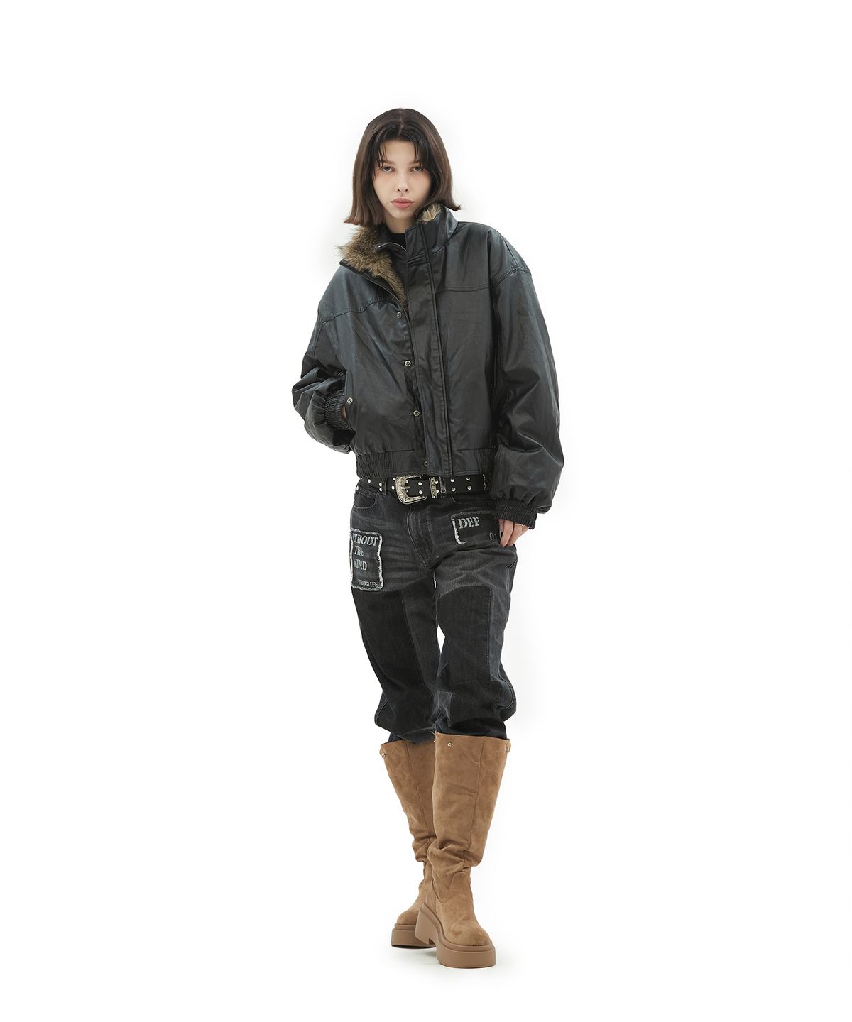 데프가먼츠(DEFGARMENTS) REVERSIBLE FUR JACKET [BLACK]