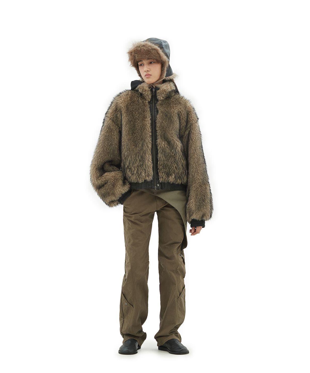 데프가먼츠(DEFGARMENTS) REVERSIBLE FUR JACKET [BLACK]