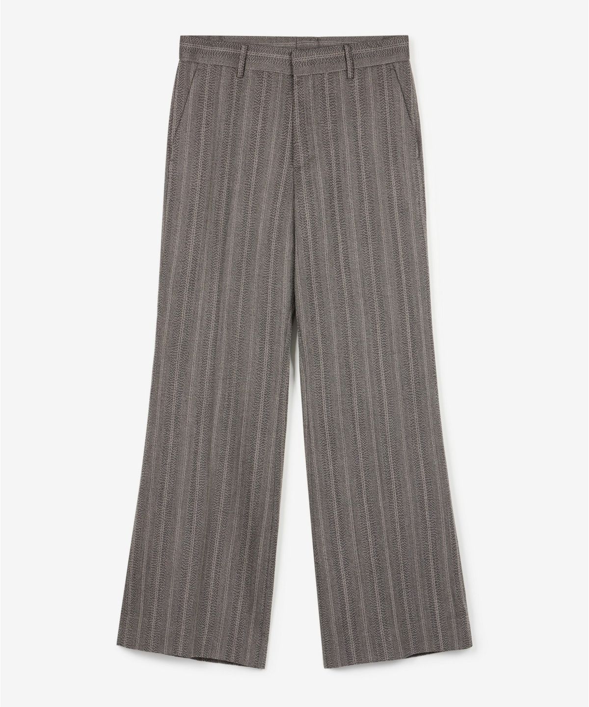 티엔지티(TNGT) Wool Herringbone Flare Pants (Grey) TNPA6F107G2