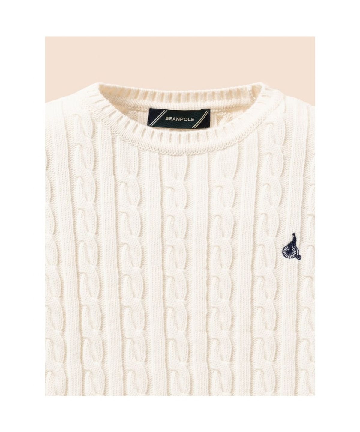 빈폴 키즈(BEANPOLE KIDS) [Essential] 울혼방 케이블 풀오버 니트  아이보리 (BI6851UE10)