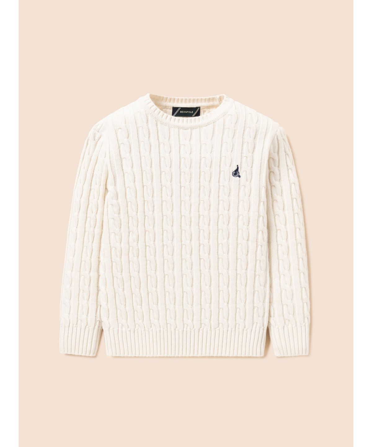 빈폴 키즈(BEANPOLE KIDS) [Essential] 울혼방 케이블 풀오버 니트  아이보리 (BI6851UE10)