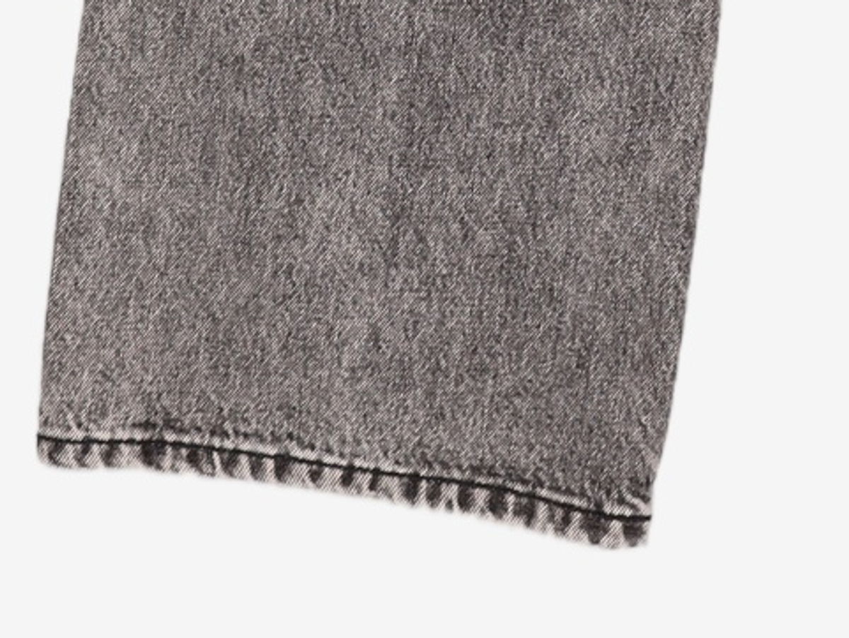 페이탈리즘(FATALISM) #0268 BLACK STONE WASHED WIDE FIT 46