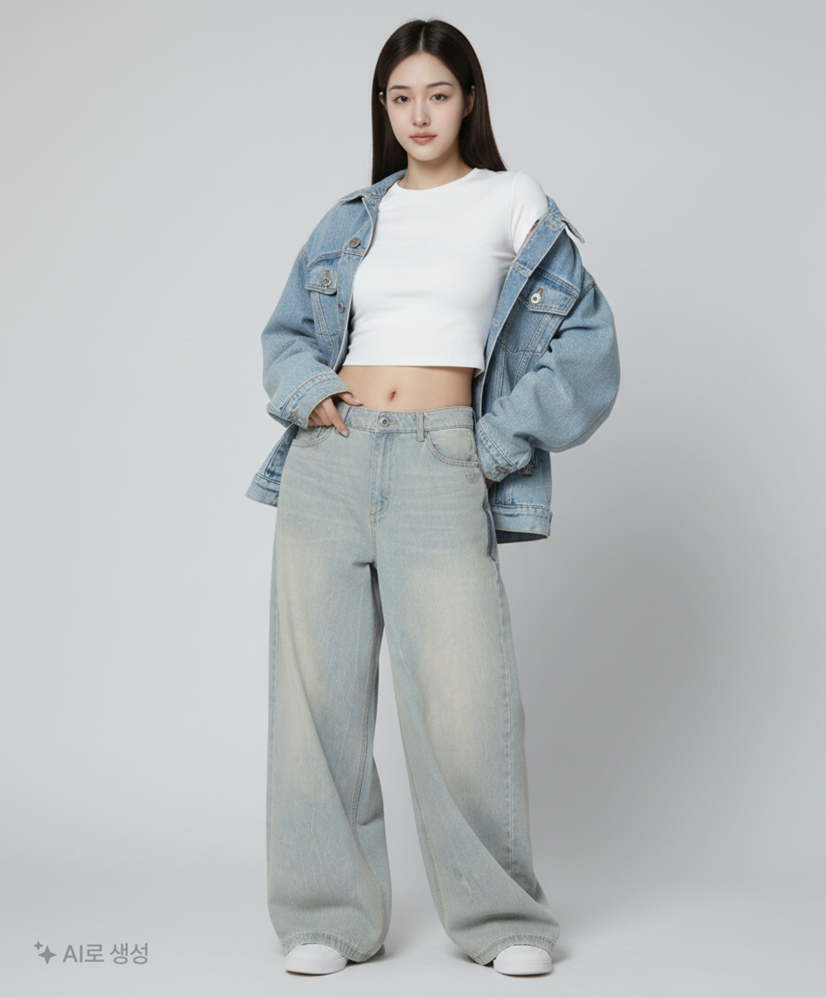 아디다스(ADIDAS) ADILENIUM 3 집 워시드 데님 팬츠 - 라이트데님 / JX9210 29