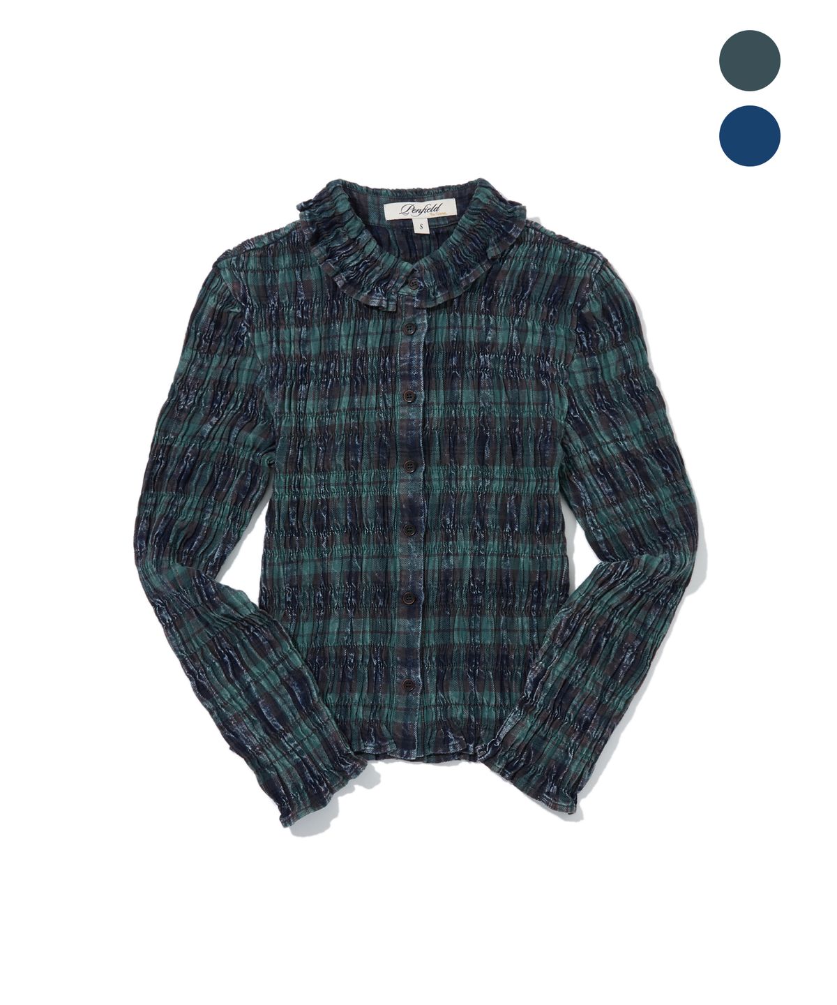 펜필드(PENFIELD) [PF]워싱 스모킹 긴소매 셔츠_우먼_FS3WR10F