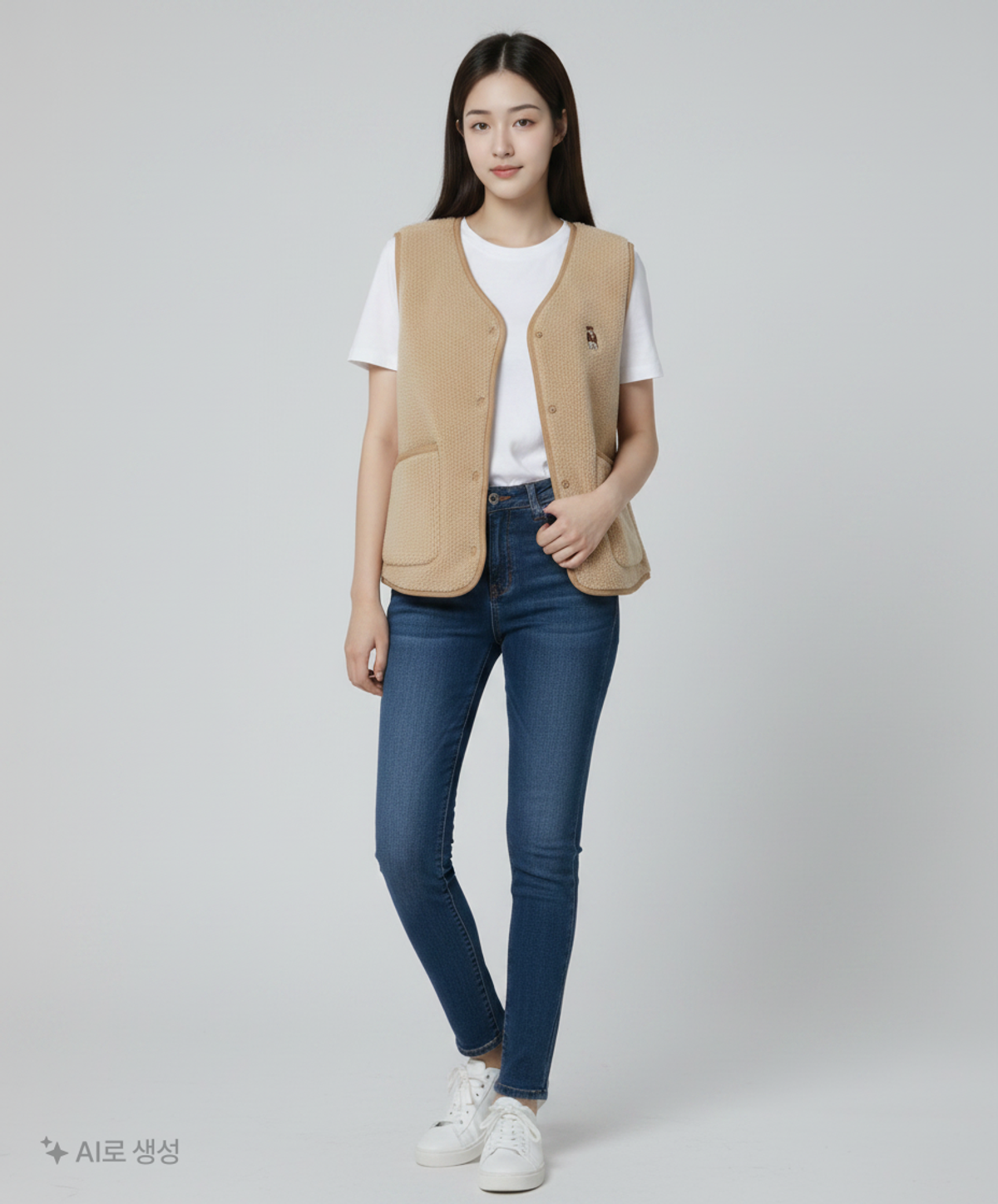 스파오(SPAO) (우디) 덤블 베스트_SPJVD4TG51 M