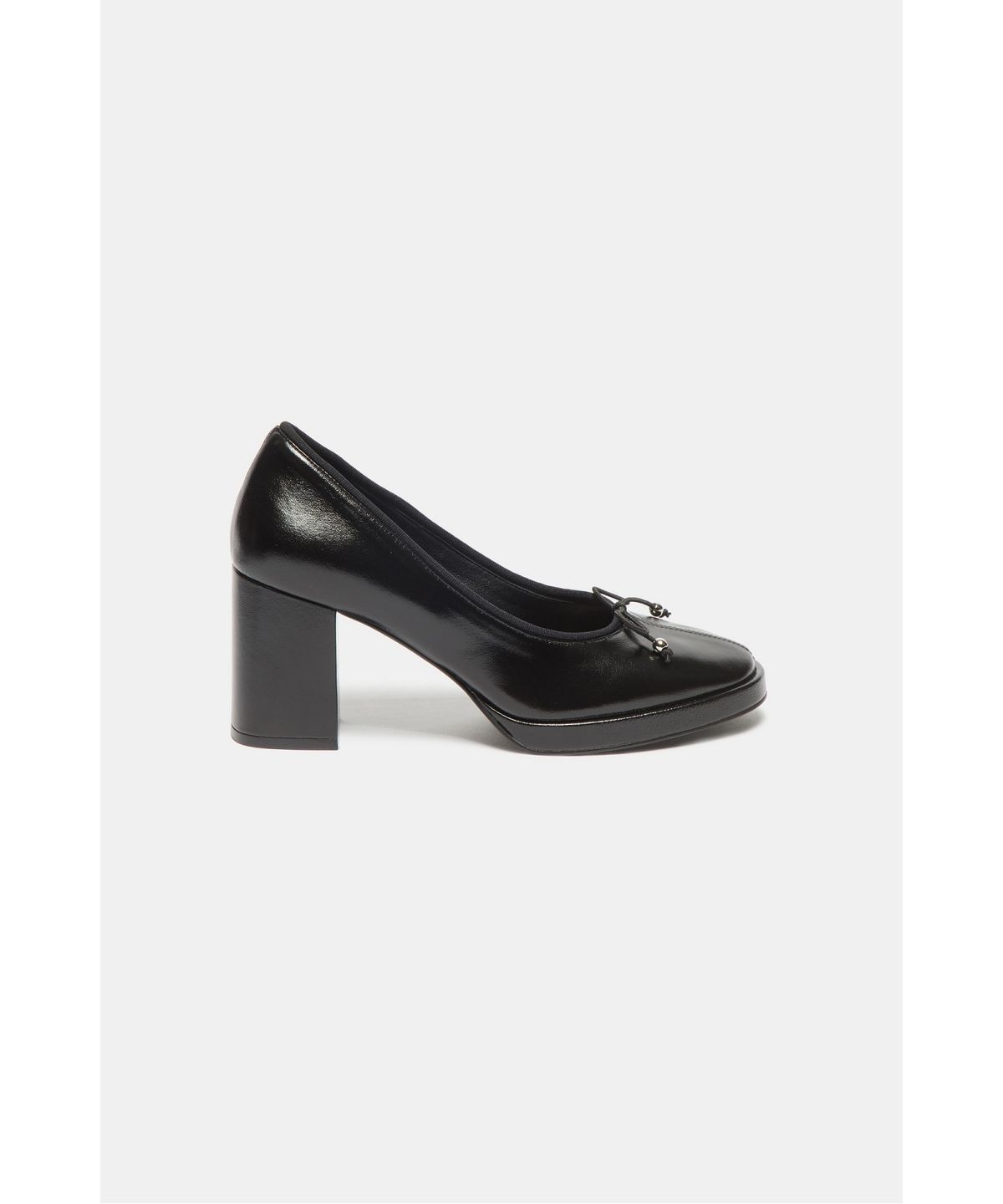 슈콤마보니(SUECOMMA BONNIE) Ribbon platform pumps(black)_DG1BA26507BLK