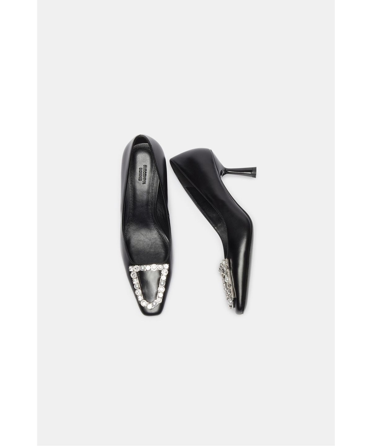 슈콤마보니(SUECOMMA BONNIE) Polygon jewelry pumps(black)_DA1BA26502BLK