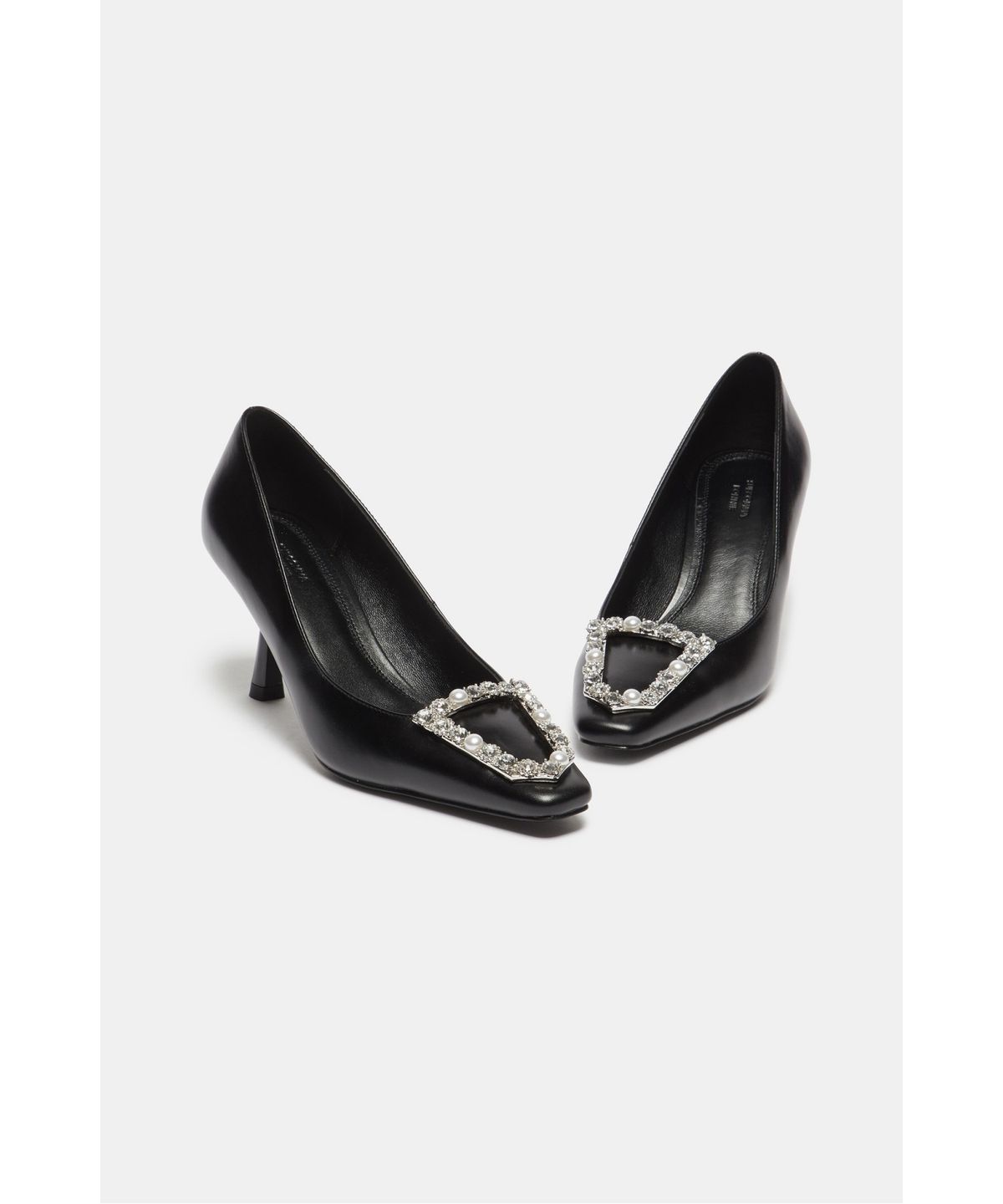 슈콤마보니(SUECOMMA BONNIE) Polygon jewelry pumps(black)_DA1BA26502BLK
