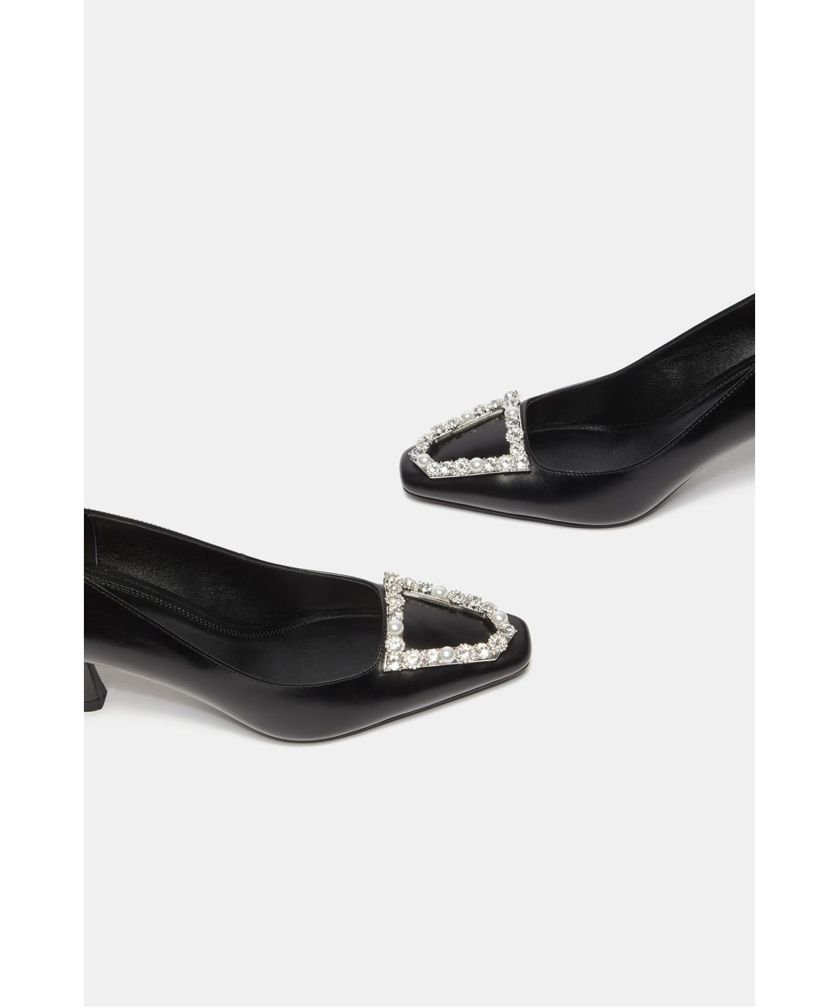 슈콤마보니(SUECOMMA BONNIE) Polygon jewelry pumps(black)_DA1BA26502BLK