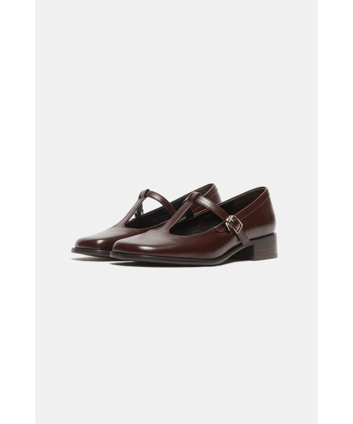 슈콤마보니(SUECOMMA BONNIE) T-strap mary jane flats(wine)_DG1DA26509WIN