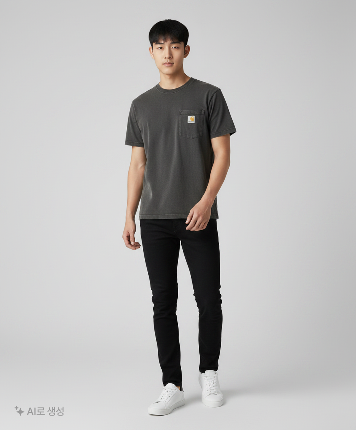 칼하트(CARHARTT) K87 워크웨어 포켓 반팔티 헌터그린 S