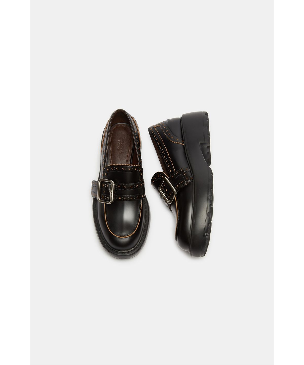 슈콤마보니(SUECOMMA BONNIE) Buckle platform loafer(black)_DG1DA26519BLK