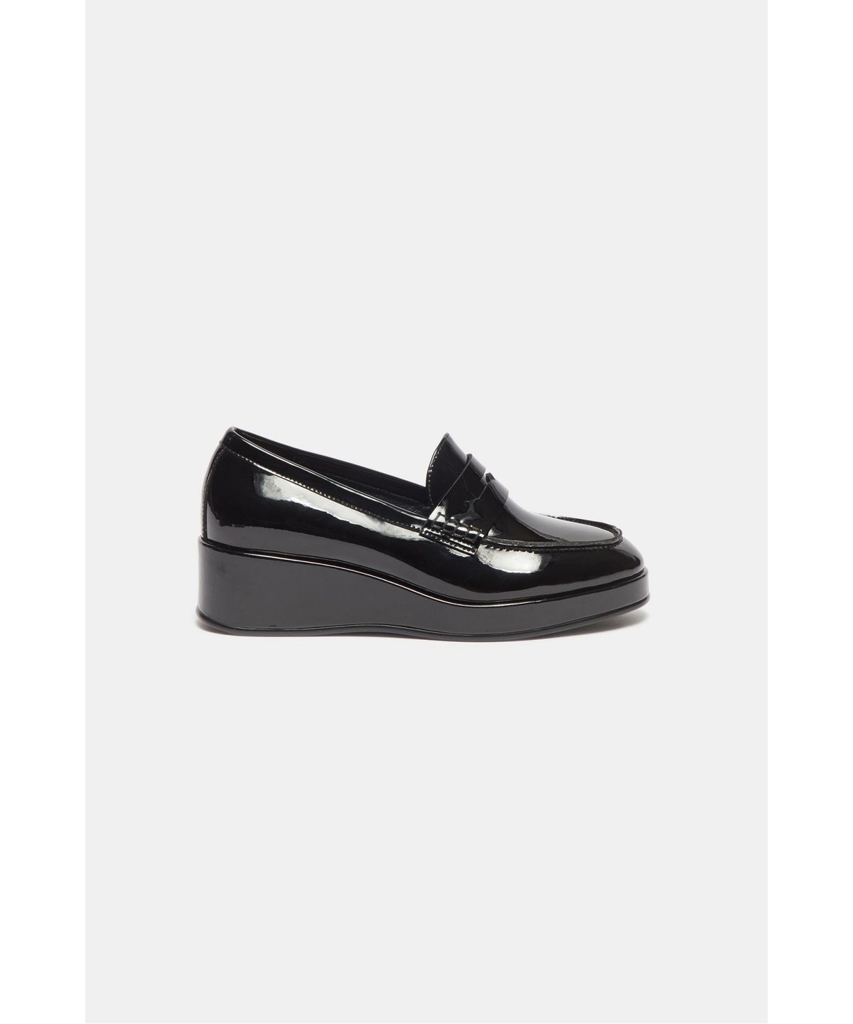 슈콤마보니(SUECOMMA BONNIE) Wedge penny loafer(black)_DG1DA26521BLK