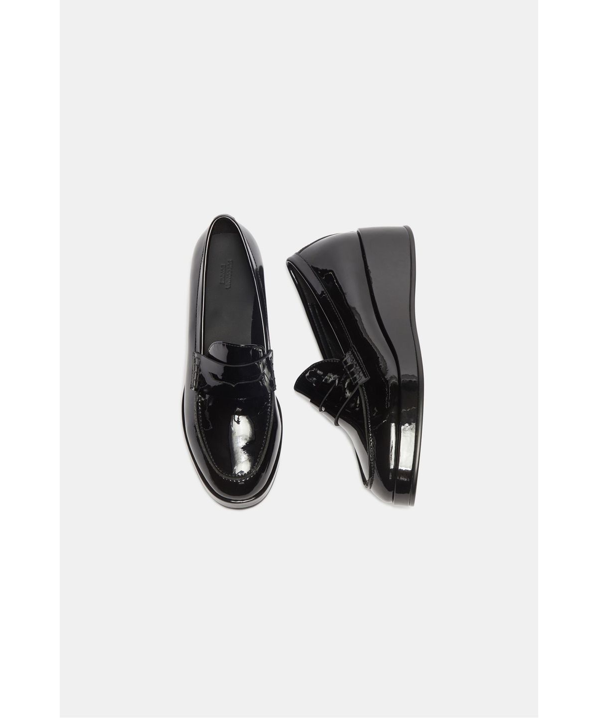 슈콤마보니(SUECOMMA BONNIE) Wedge penny loafer(black)_DG1DA26521BLK