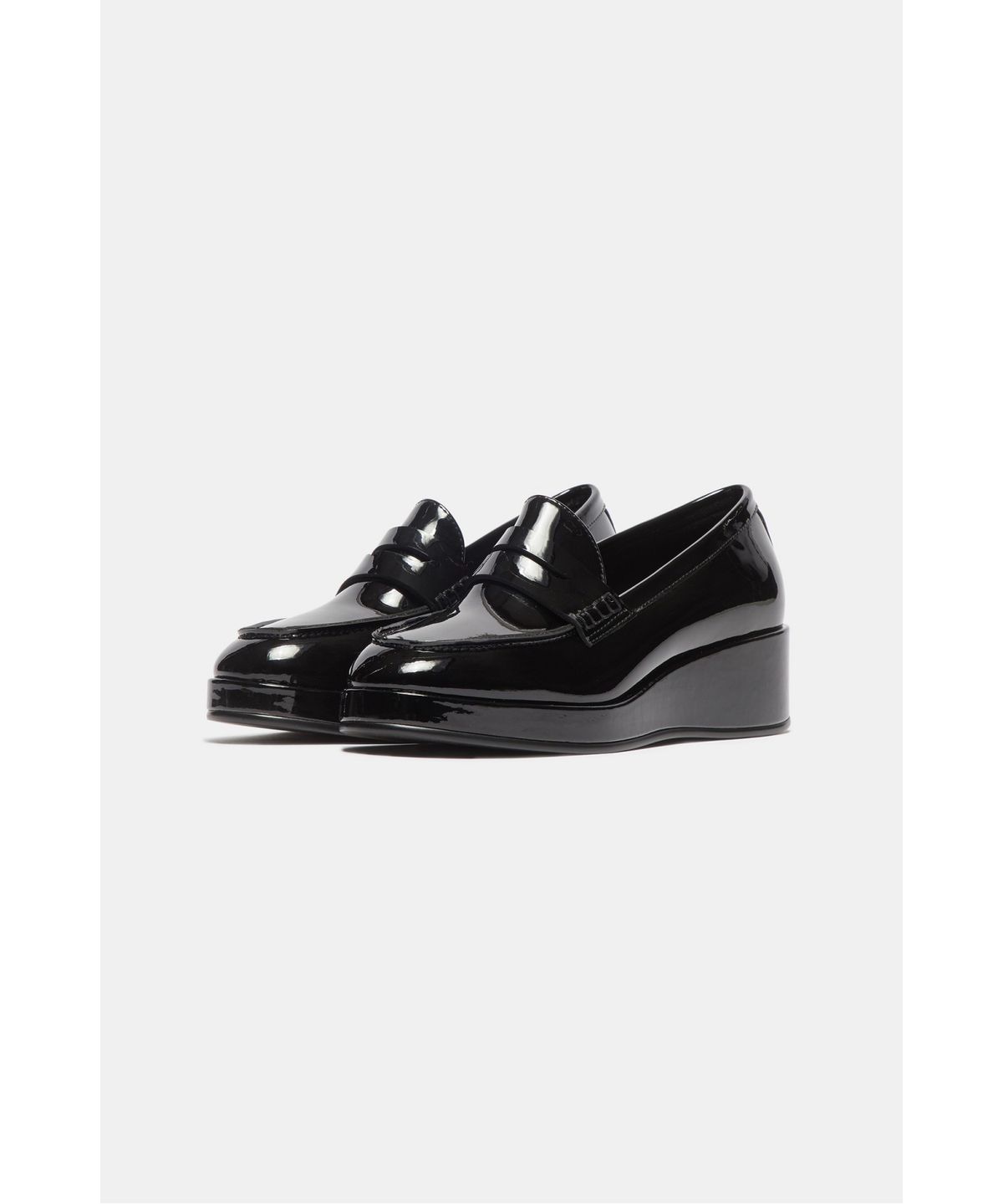 슈콤마보니(SUECOMMA BONNIE) Wedge penny loafer(black)_DG1DA26521BLK