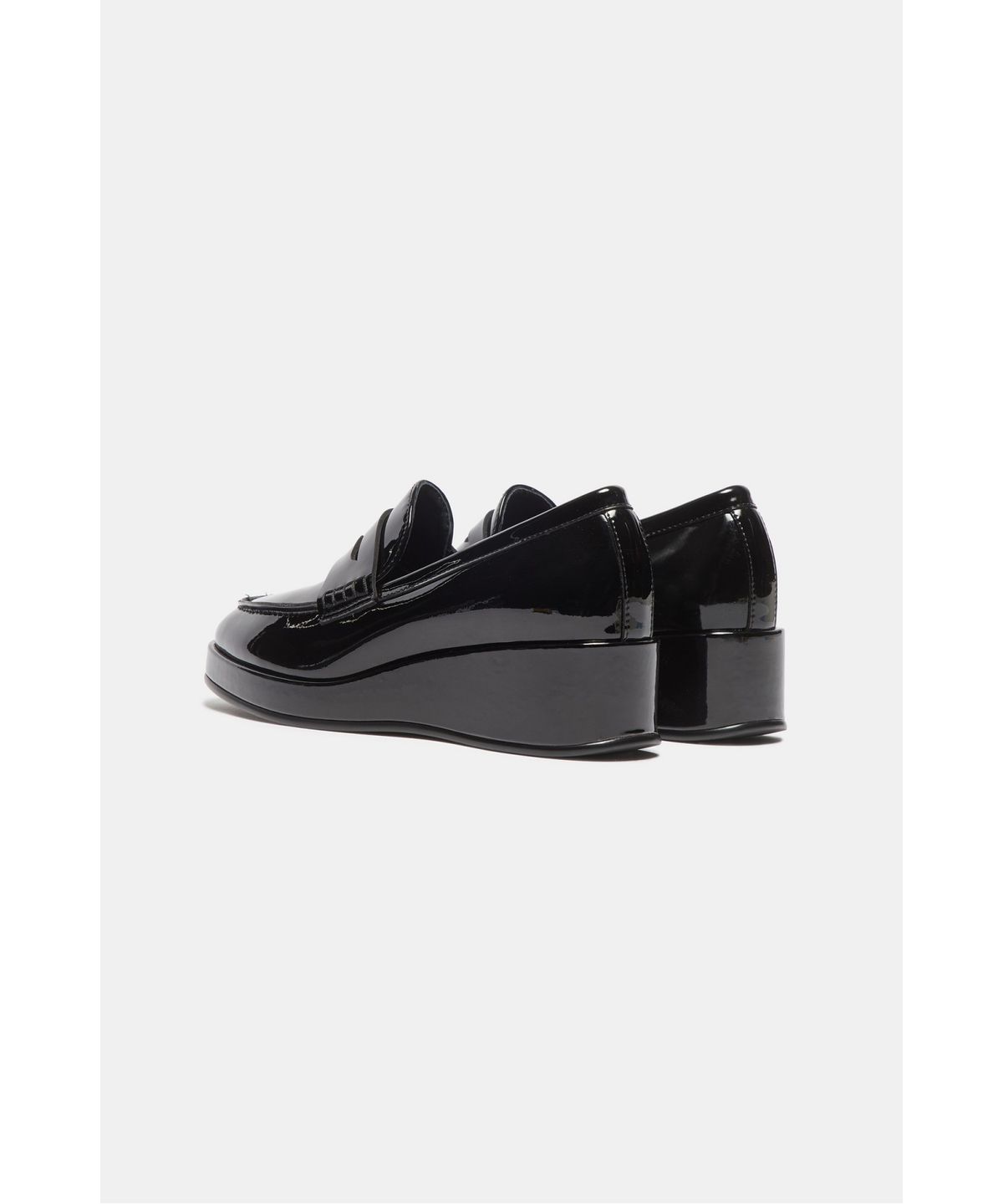 슈콤마보니(SUECOMMA BONNIE) Wedge penny loafer(black)_DG1DA26521BLK
